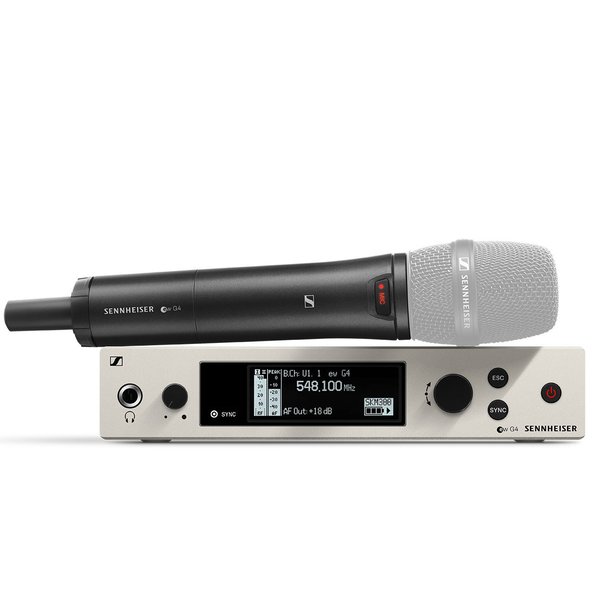WIRELESS HANDHELD BASE SET. INCLUDES (1) SKM 300 G4-S HANDHELD MICROPHONE WITH MUTE SWITCH